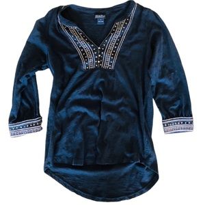 ✨Lucky Brand Black Boho Shirt (S)
